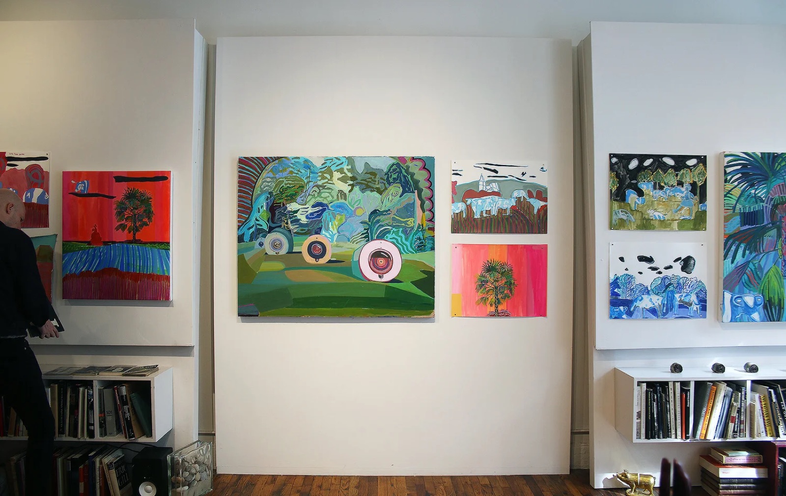Blue Cows, Black Clouds — installation view, Spoonbill Studio